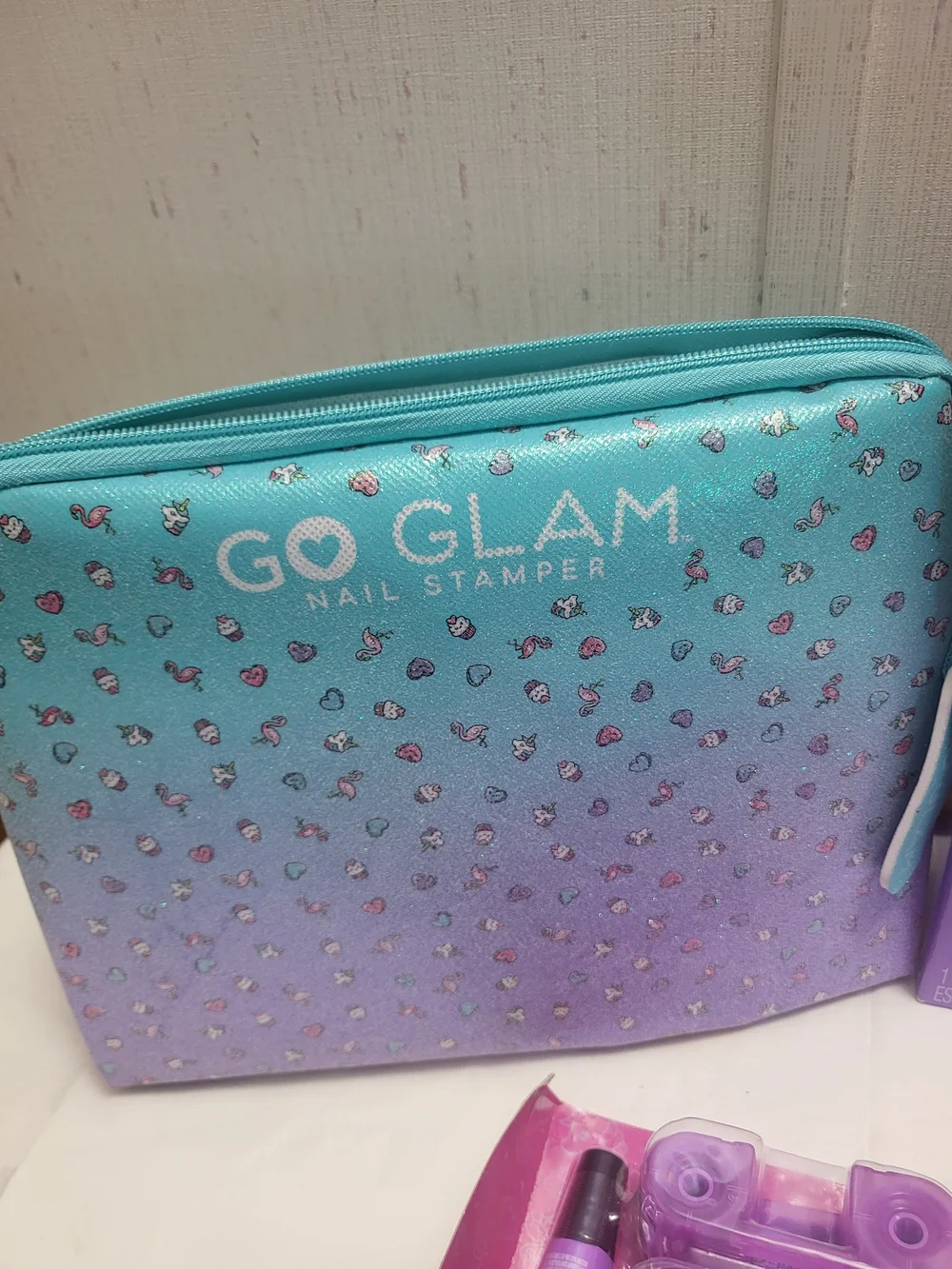 Glow Glam Nail Art Stamp Kit New In Box Never Used